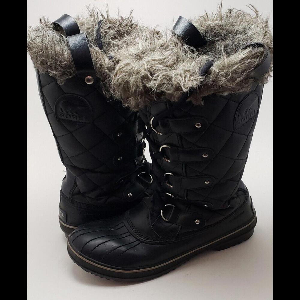 Womens Sorel Winter Waterproof Boot Black Tofino II Lace Up 1472591011 Size 9‎